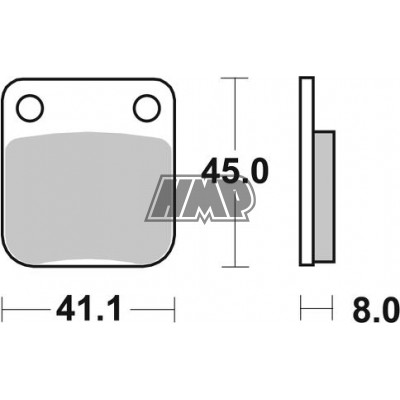 Pastilhas travão DAELIM ALTINO /  DELFINO / OLD / E-FIVE / HISTORY / MESSAGE / NS / OTELLO / S2 / SE / TAPO / VIVO / HONDA CB / CRM 50 / MB / MBX / SP / PEUGEOT VIVACITY / ATV / PIT BIKE / sinterizadas / YT703CM44